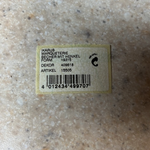 Rosenthal VERSACE Marqueterie Becher MIT Henkel Mug - Picture 5 of 5